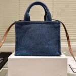 Celine Small Cabas Tote Bag Denim Blue 25Cm 199162Gff 05Bd - Image 6