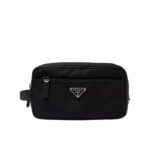 Prada ReNylon and Saffiano Leather Travel Black 22Cm