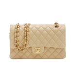 Chanel Classic Flap Beige Gold Hardware 25Cm