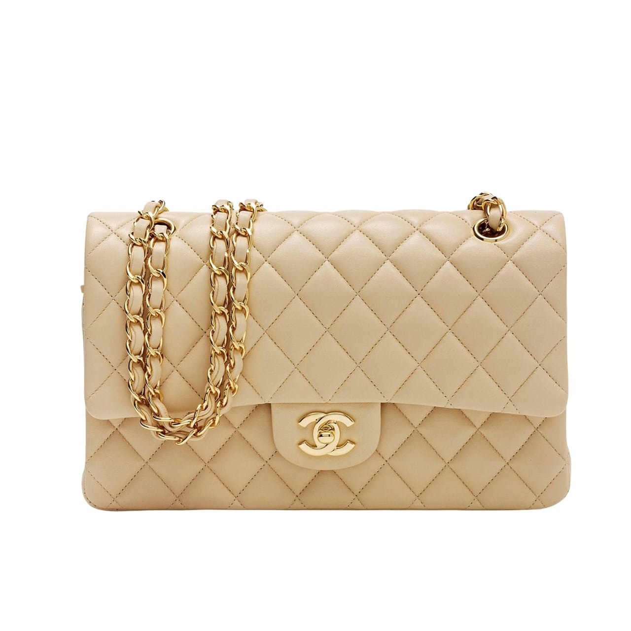 Thumbnail-8-25 Chanel Classic Flap Beige Gold Hardware 25Cm - Image 1