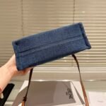 Celine Small Cabas Tote Bag Denim Blue 25Cm 199162Gff 05Bd - Image 5