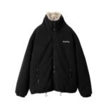 Miumiu Fleece Down Jacket Black Ml1123 17Oq F0008 S Ooo