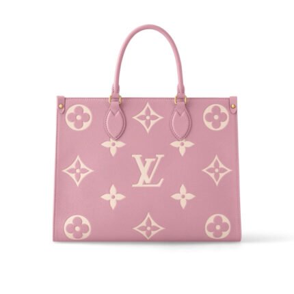 Louis Vuitton Onthego MM Monogram Empreinte Trianon Pink 33cm M46286