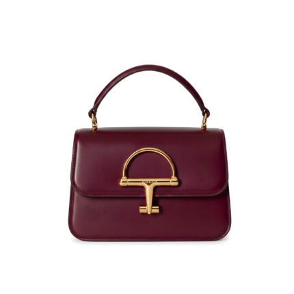 Gucci Siena Small Top Handle Bag Burgundy 19Cm