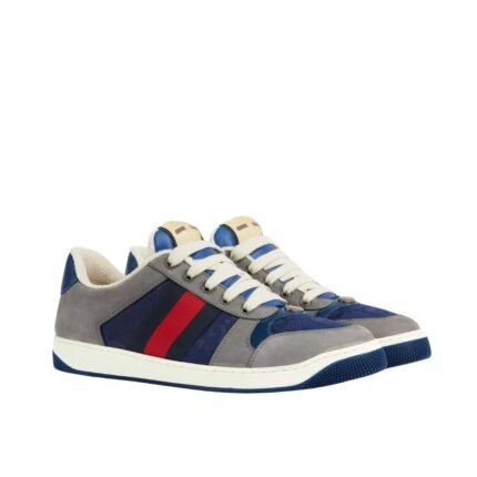 Gucci GG Screener Sneaker Grey Suede 576223 FAA3T 4551