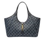 Gucci Mercato Medium Tote Bag Denim Navy Blue 36Cm