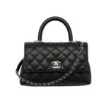 Chanel Trendy Cc Top Handle Bag Python Black 23Cm