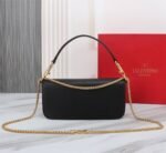 Valentino Locò Calfskin Shoulder Bag In Black 1W2B0K30Zxl0No - Image 4