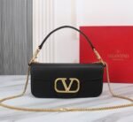 Valentino Locò Calfskin Shoulder Bag In Black 1W2B0K30Zxl0No - Image 5