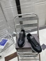 Valentino Lace And Mesh Lacerunner Trainer Black - Image 3