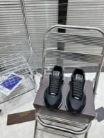 Valentino Lace And Mesh Lacerunner Trainer Black - Image 5