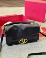 Valentino Garavani Vlogo 1960 Nappa Leather Shoulder Bag Black 28Cm 4W0B0N48Zfj 0No - Image 2