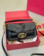 Valentino Garavani Vlogo 1960 Nappa Leather Shoulder Bag Black 28Cm 4W0B0N48Zfj 0No - Image 3