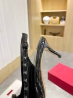 Valentino Rockstud Bow Slingback Pump In Patent Leather With Matching Studs Black 4W2S0Ib8Ixh 0No - Image 5