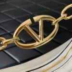 Valentino Garavani Small Vlogo Moon Hobo Bag In Grainy Calfskin With Chain White 29Cm 4W2B0N08Jdk 098 - Image 6