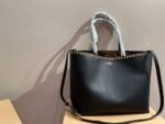 Valentino Garavani Rockstud Grainy Calfskin Tote Bag Black 35Cm 4W2B0B70Vsf 0No - Image 2
