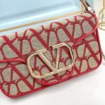 Valentino Garavani Locò Small Toile Iconographe Shoulder Bag Red 20Cm B0L97JSQJ4A - Image 5
