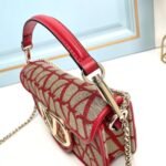 Valentino Garavani Locò Small Toile Iconographe Shoulder Bag Red 20Cm B0L97JSQJ4A - Image 6