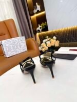 Valentino Garavani Vlogo Pvc And Leather Slingback Pumps Black - Image 7