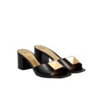 Valentino Garavani One Stud Heeled Sandals Black Ws0El3Cyi0No