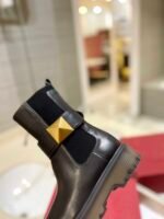 Valentino Garavani One Stud Beatle Boot In Calfskin Black - Image 3