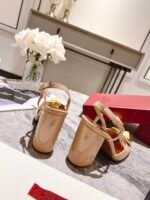 Valentino Garavani One Stud Patent Leather Slingback Pump Rose Cannelle - Image 2