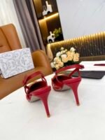 Valentino Garavani Vlogo Signature Slingback Pump In Toile Iconographe Red - Image 7