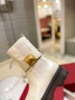 Valentino Garavani One Stud Beatle Boot In Calfskin Light Ivory 2W2S0Fy1Kum I16 - Image 3