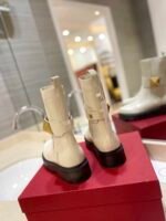 Valentino Garavani One Stud Beatle Boot In Calfskin Light Ivory 2W2S0Fy1Kum I16 - Image 4