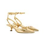 Valentino Garavani Rockstud Couture Pumps Gold