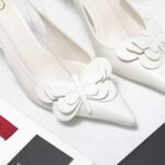 Valentino Garavani Papier Phalène Slingback Pumps White - Image 10