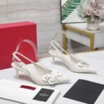 Valentino Garavani Papier Phalène Slingback Pumps White - Image 7