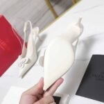 Valentino Garavani Papier Phalène Slingback Pumps White - Image 3