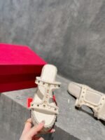 Valentino Rockstud Laminated Nappa Wedge Sandal Natural 4W2S0Gi5Dym Ybs - Image 5