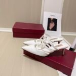 Valentino Garavani Rockstud Wispy Mule In Calfskin White 4W0S0Jb1Act 098 - Image 3