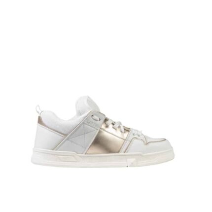 Valentino Garavani Open Skate Sneaker White And Gold