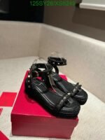 Valentino Rockstud Flatform Sandal In Calfskin 2W2S0Gi3Bae0No - Image 2