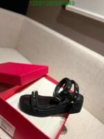 Valentino Rockstud Flatform Sandal In Calfskin 2W2S0Gi3Bae0No - Image 3