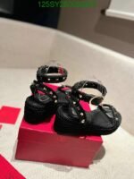 Valentino Rockstud Flatform Sandal In Calfskin 2W2S0Gi3Bae0No - Image 5