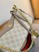 Gucci Ophidia Small Shoulder Bag Beige And White 25Cm 735132 Uulag 9682 - Image 2