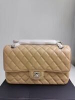 Chanel Cc Timeless Lined Flap Caviar Bag Dark Beige 26Cm - Image 2