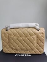 Chanel Cc Timeless Lined Flap Caviar Bag Dark Beige 26Cm - Image 3