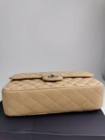 Chanel Cc Timeless Lined Flap Caviar Bag Dark Beige 26Cm - Image 4