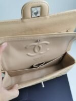 Chanel Cc Timeless Lined Flap Caviar Bag Dark Beige 26Cm - Image 7