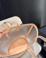 Saint Laurent Panier Medium In Vinyl And Vegetable Tanned Leather Brown 28 Cm 773697Fac0F2275 - Image 10