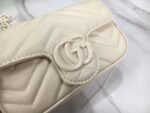 Gucci Women’S Natural Gg Marmont Leather Bag White 16.5Cm 699757 Um8Kv 9022 - Image 7