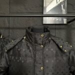 Louis Vuitton Monogram Puffer Jacket Black 1Agaem - Image 4