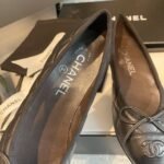 Chanel Ballerina Black Leather G26250 X01725 94305 - Image 9