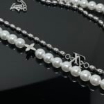 Louis Vuitton Pearls Fusion Necklace Silver M01781 - Image 3