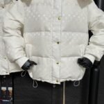 Louis Vuitton Monogram Puffer Jacket White 1Agaws - Image 7